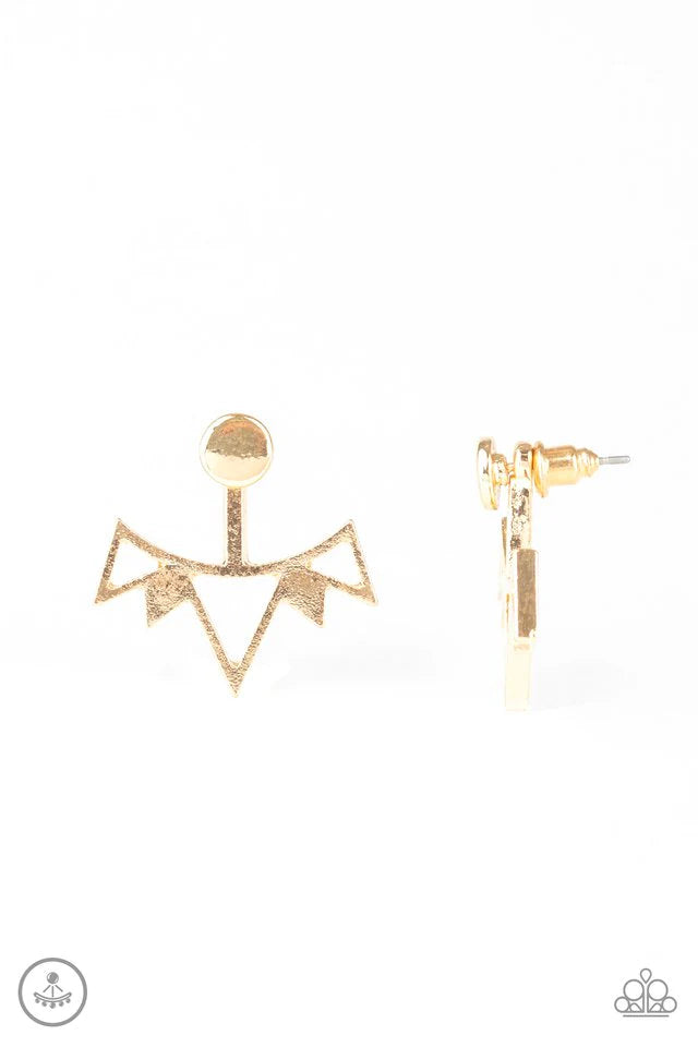 Paparazzi Earring ~ Like A Flash - Gold