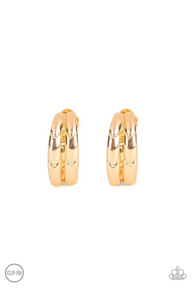 Paparazzi Earring ~ Ringing in Radiance - Gold