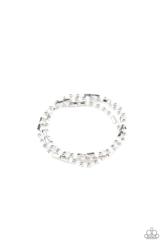 Pulsera Paparazzi ~ Micro Magic - Blanca