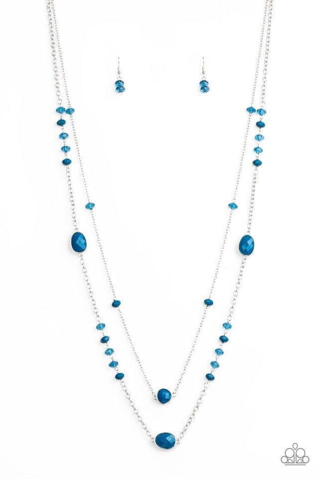 Paparazzi Necklace ~ Dazzle The Crowd - Blue