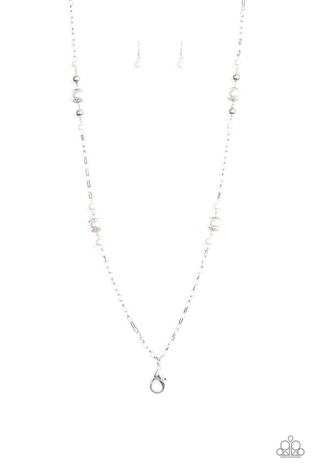 Paparazzi Necklace ~ Wall Street Waltz - White