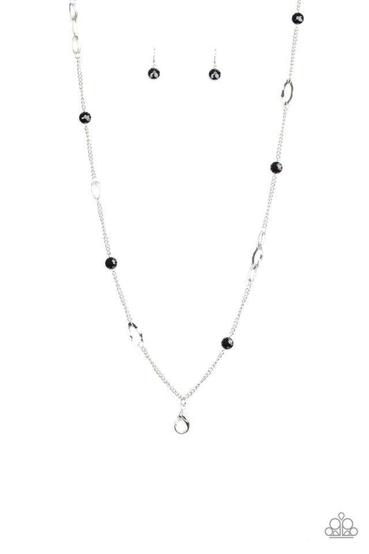 Paparazzi Necklace ~ Duchess Dazzle - Black