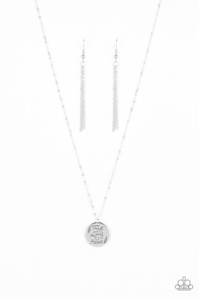 Paparazzi Necklace ~ All You Need Is Trust - Silver