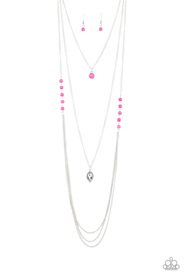 The Pony Express - Pink - Paparazzi Necklace Image