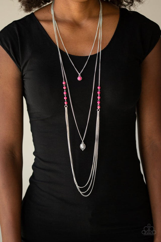 The Pony Express - Pink - Paparazzi Necklace Image