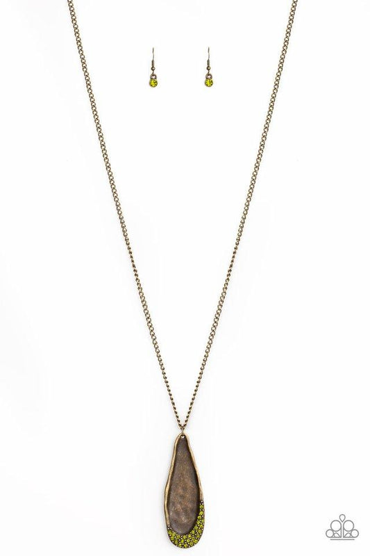 Paparazzi Necklace ~ Metro Storm - Green