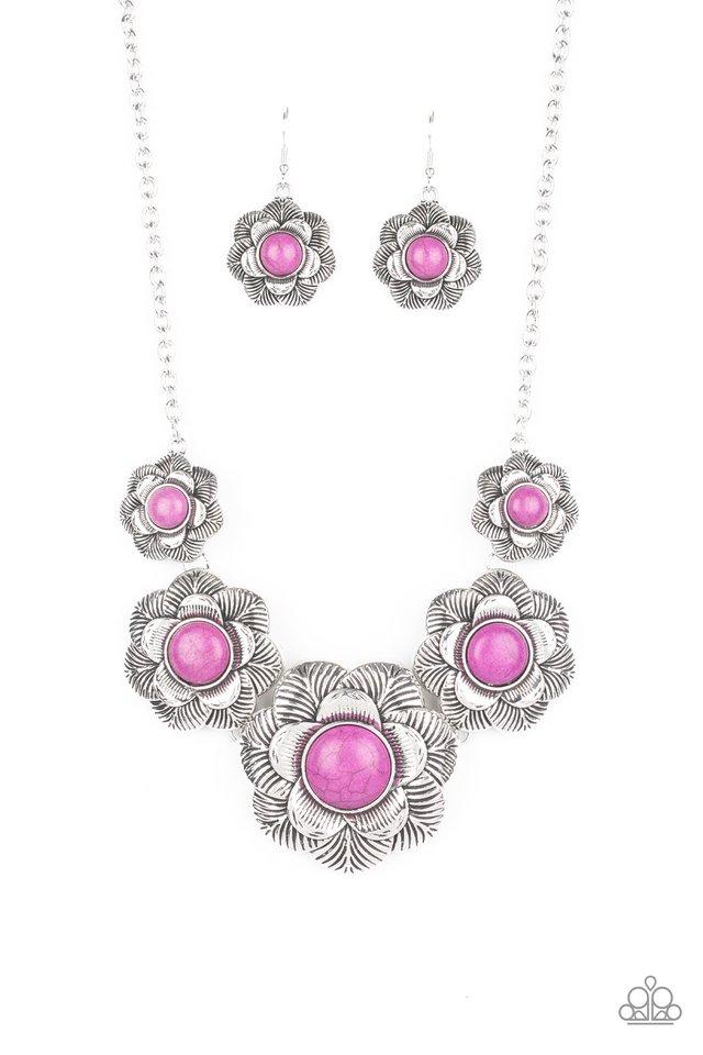 Paparazzi Necklace ~ Santa Fe Hills - Purple