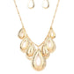 Teardrop Tempest - Gold - Paparazzi Necklace Image