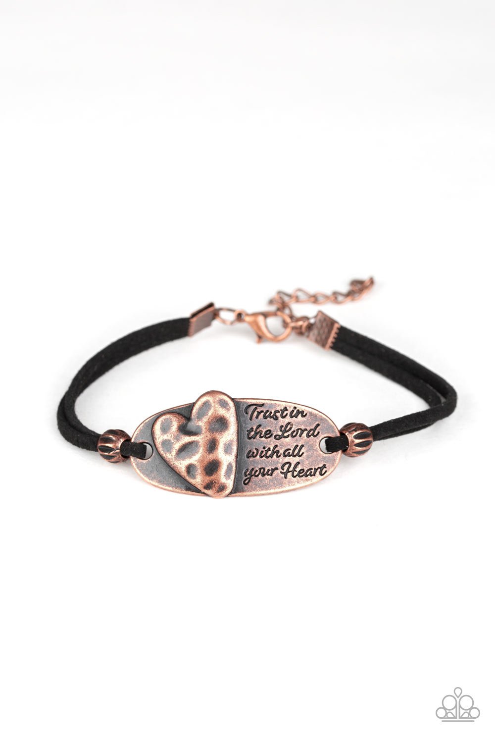 Paparazzi Bracelet ~ A Full Heart - Copper