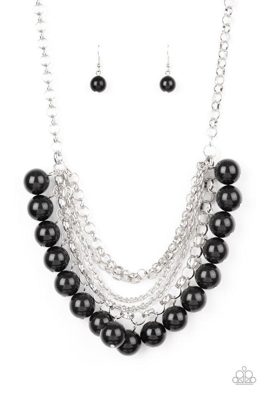 Paparazzi Necklace ~ One-Way WALL STREET - Black