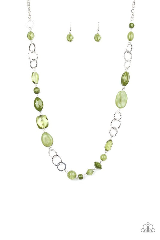 Prismatic Paradise - Green - Paparazzi Necklace Image