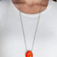 Intensely Illuminated - Orange - Paparazzi Necklace Image