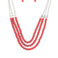 Terra Trails - Red - Paparazzi Necklace Image