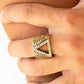 Triathlon - Brass - Paparazzi Ring Image