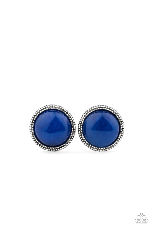 Paparazzi Earring ~ Desert Dew - Blue