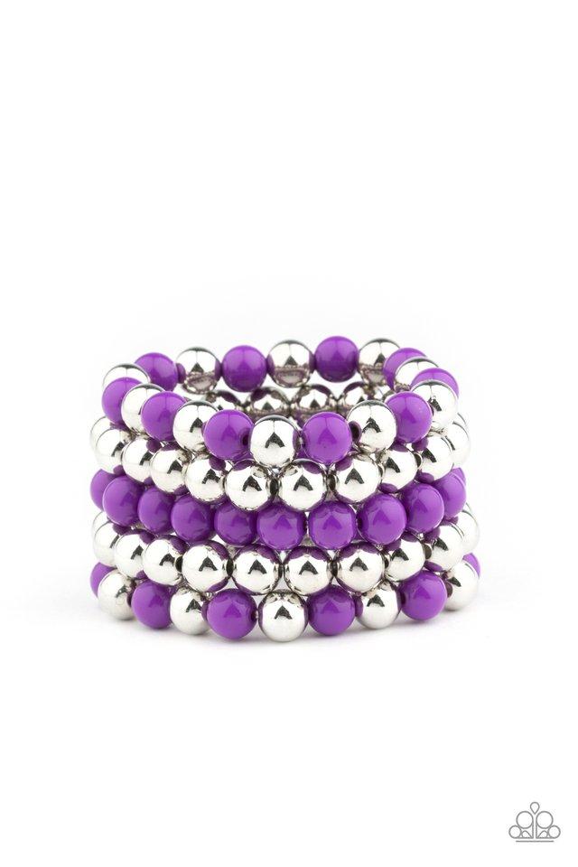 Paparazzi Bracelet ~ Pop-YOU-lar Culture - Purple