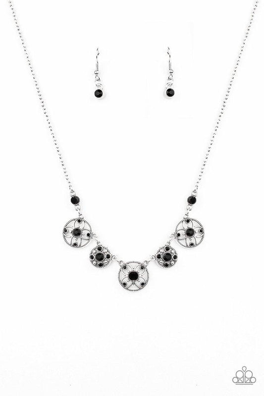 Paparazzi Necklace ~ Floral Florescence - Black