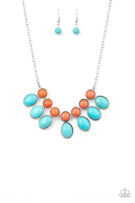 Environmental Impact - Blue - Paparazzi Necklace Image