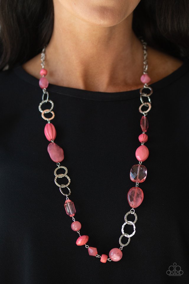 Prismatic Paradise - Pink - Paparazzi Necklace Image