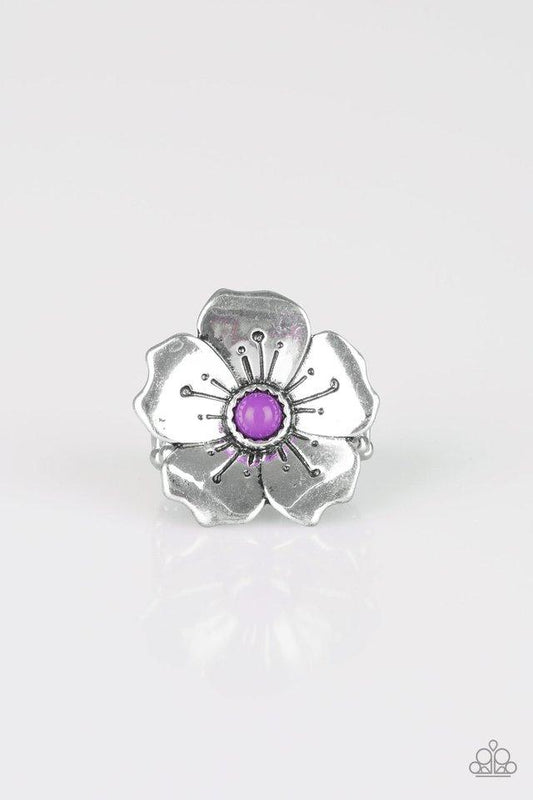 Paparazzi Ring ~ Boho Blossom - Purple