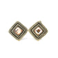 Fashion Square - Brass - Paparazzi Earring Image