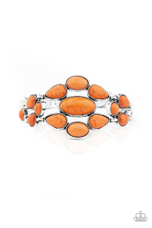 Pulsera Paparazzi ~ Blooming Prairies - Naranja