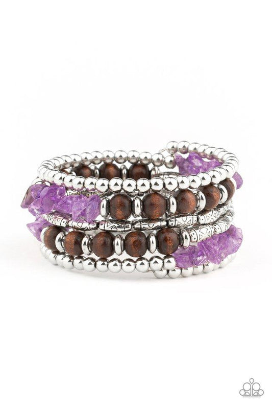 Paparazzi Bracelet ~ Soul Searchin - Purple