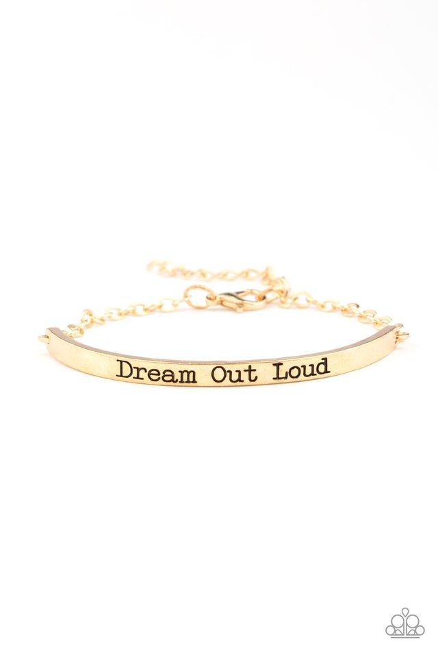 Paparazzi Bracelet ~ Dream Out Loud - Gold