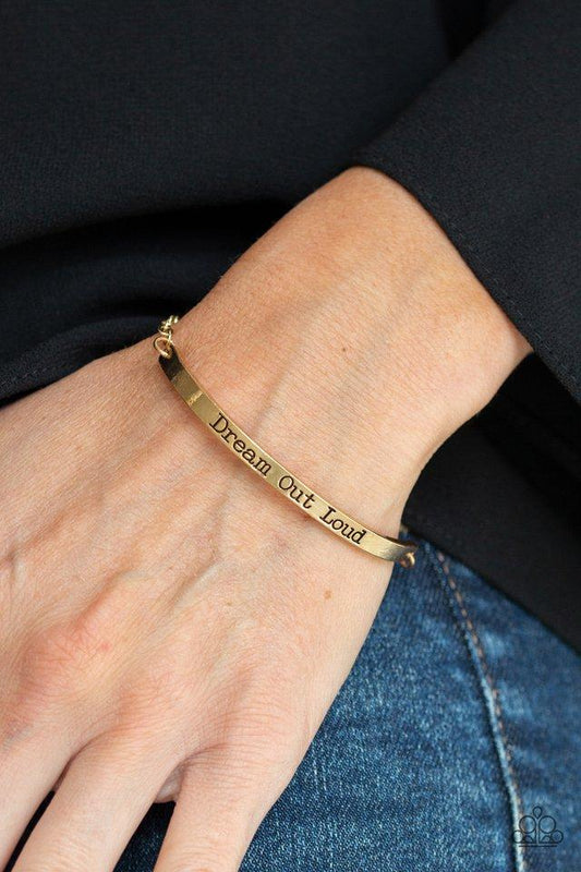 Paparazzi Bracelet ~ Dream Out Loud - Gold