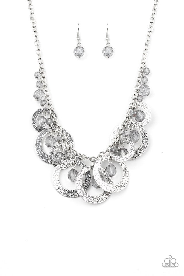 Turn It Up - Silver - Paparazzi Necklace Image