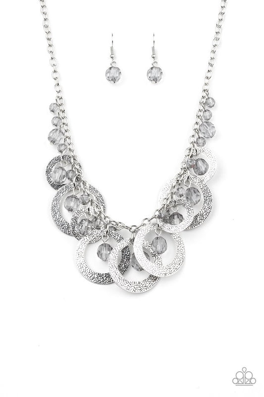 Turn It Up - Silver - Paparazzi Necklace Image