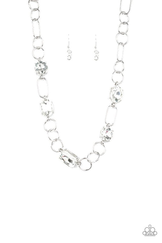 Urban District - White - Paparazzi Necklace Image