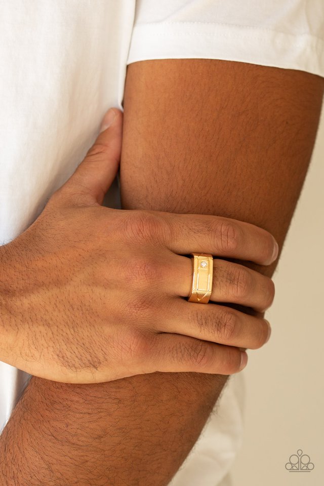 Atlas - Gold - Paparazzi Ring Image