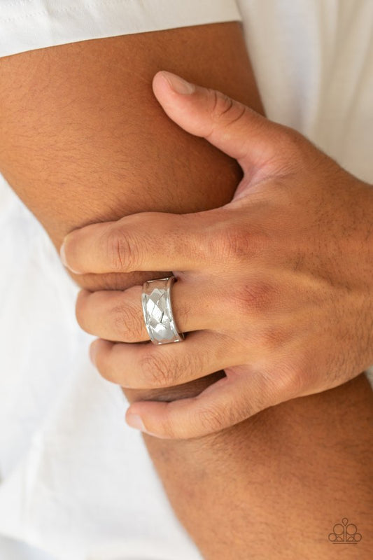 Warm Ups - Silver - Paparazzi Ring Image