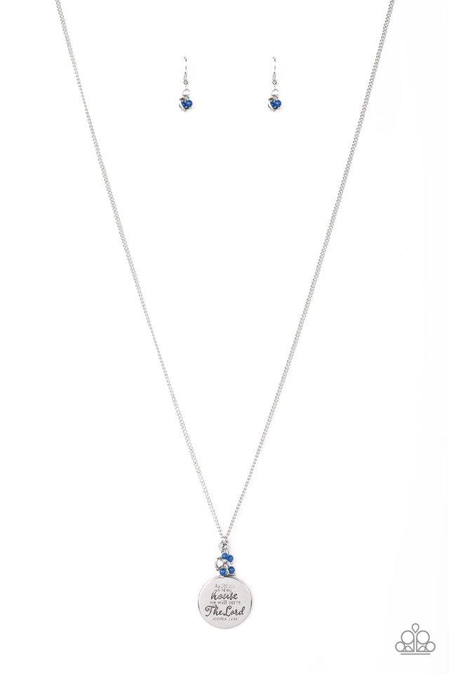 Paparazzi Necklace ~ As for Me - Blue
