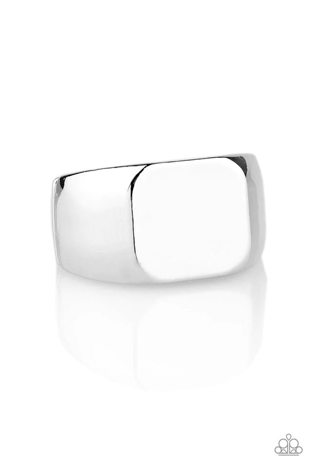 Anillo Paparazzi ~ Blanked Out - Plata