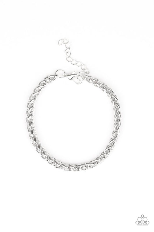 Knocked It Out Of The Park - Silver - Paparazzi Bracelet Image