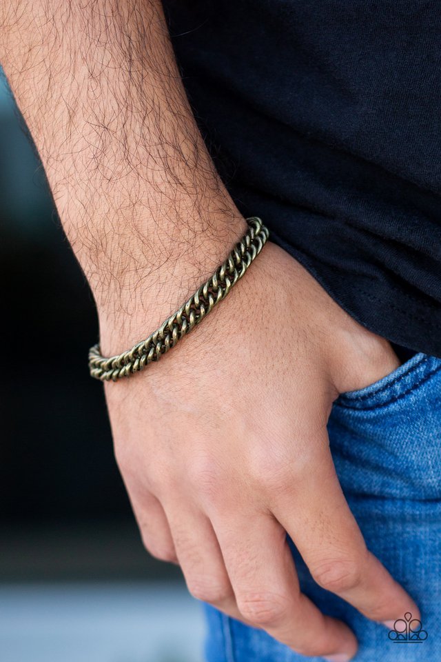 Next Man Up - Brass - Paparazzi Bracelet Image