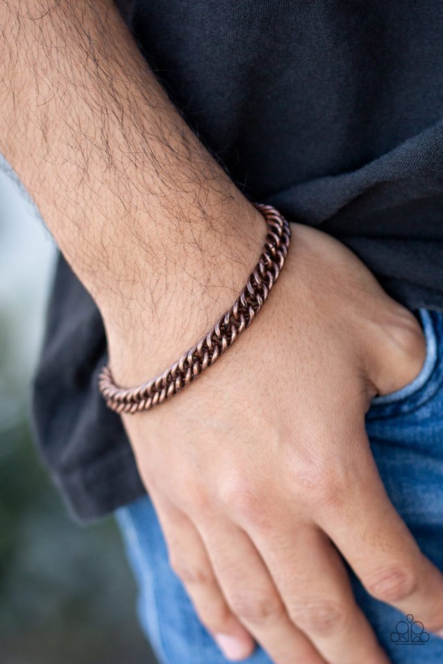 Next Man Up - Copper - Paparazzi Bracelet Image