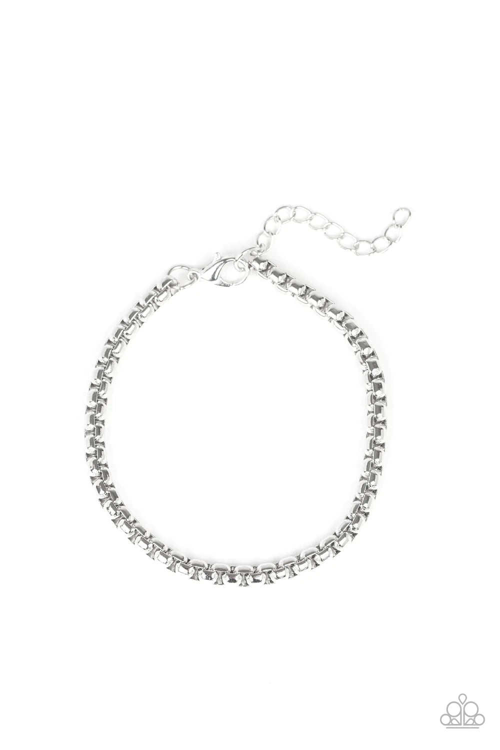 Paparazzi Bracelet ~ Metro Marathon - Silver