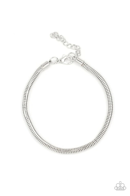 Pulsera Paparazzi ~ Ganadora - Plata