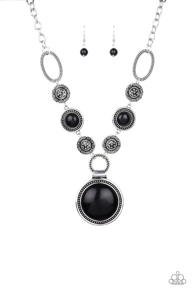 Sedona Drama - Black - Paparazzi Necklace Image