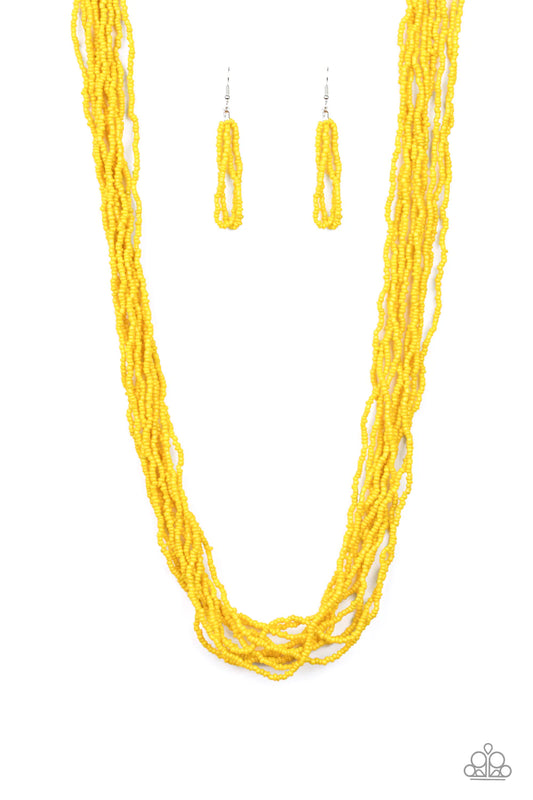 Paparazzi Necklace ~ Congo Colada - Yellow