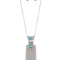 Totem Tassel - Blue - Paparazzi Necklace Image