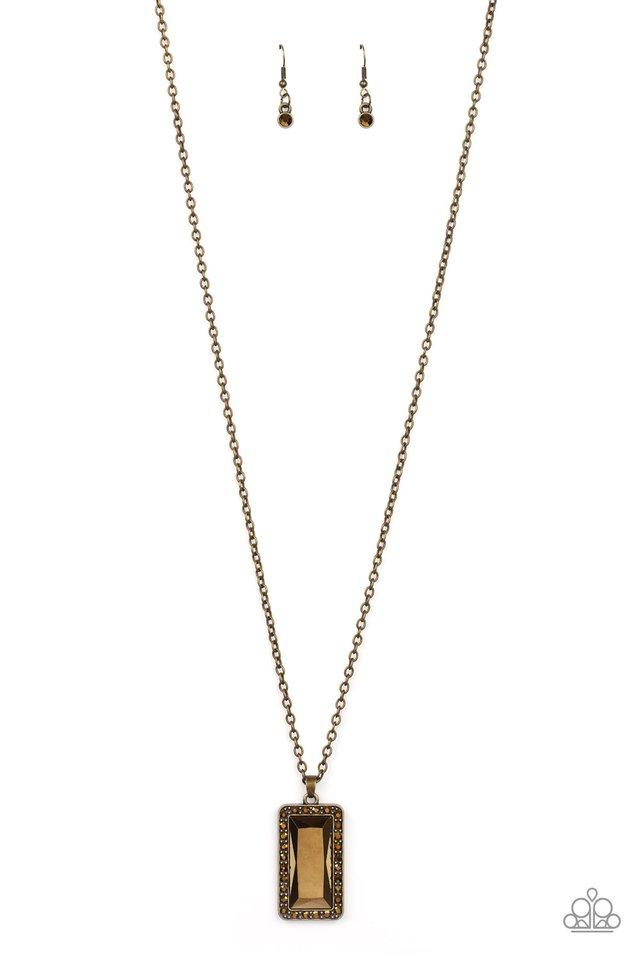 Paparazzi Necklace ~ Bada BLING Bada Boom - Brass