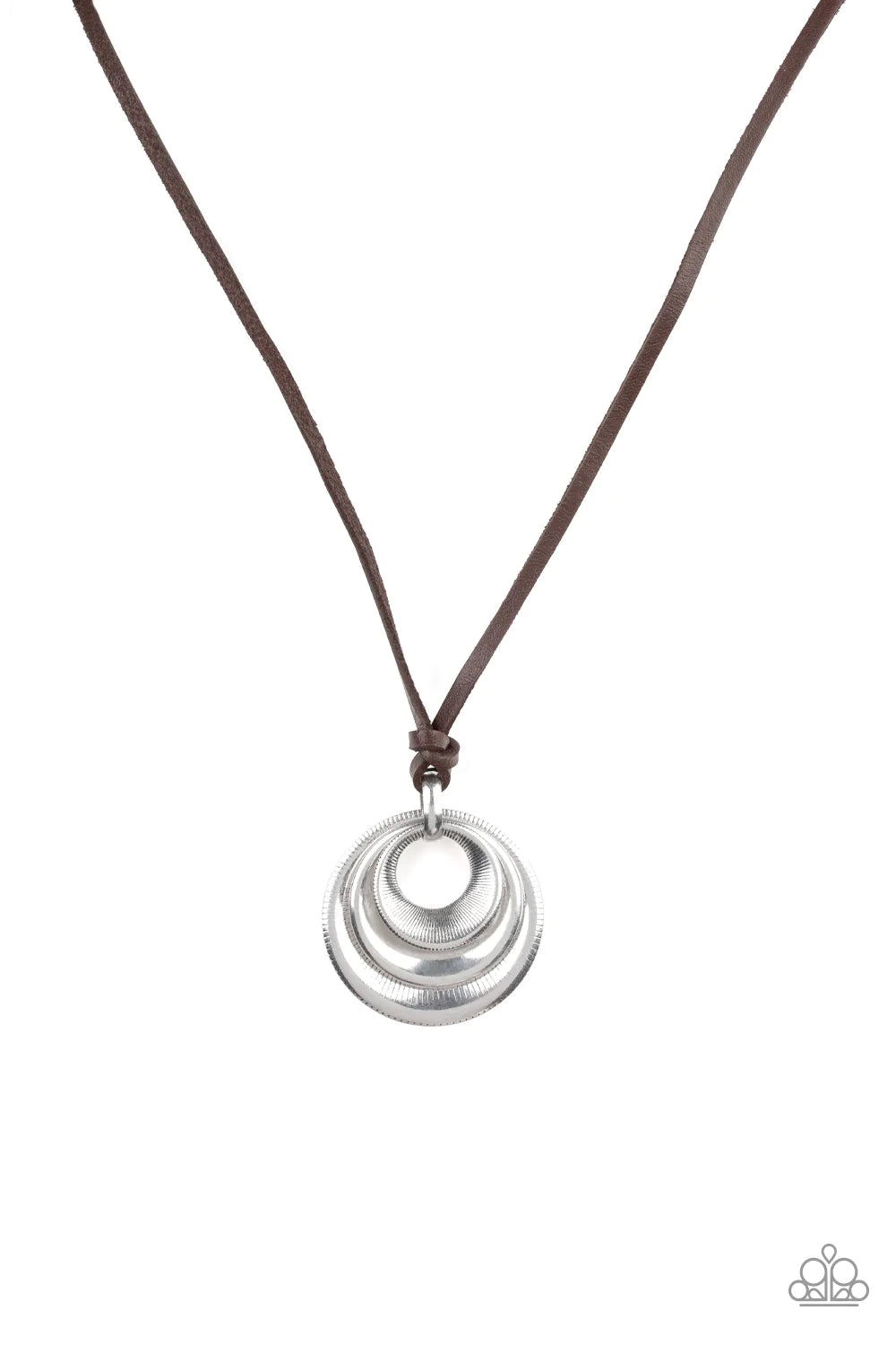 Collar Paparazzi ~ Espiral del desierto - Plata