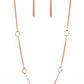 Teardrop Timelessness - Copper - Paparazzi Necklace Image