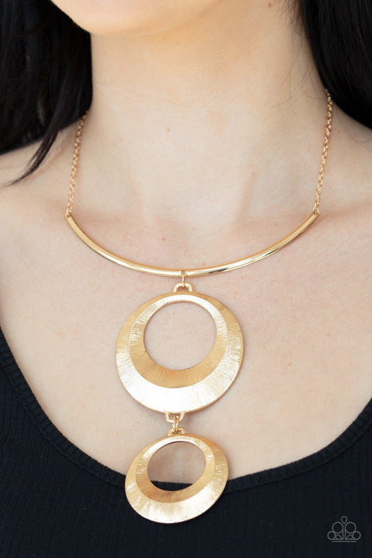 Paparazzi Necklace ~ Egyptian Eclipse - Gold