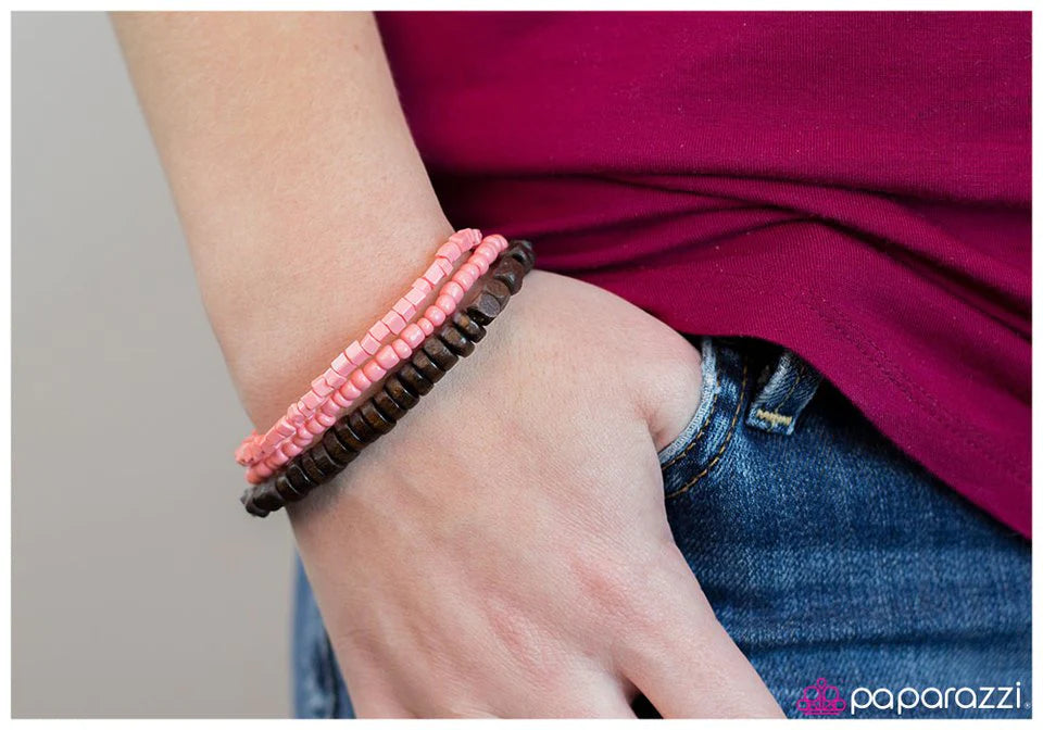 Pulsera Paparazzi ~ Las Pequeñas Cosas - Rosa