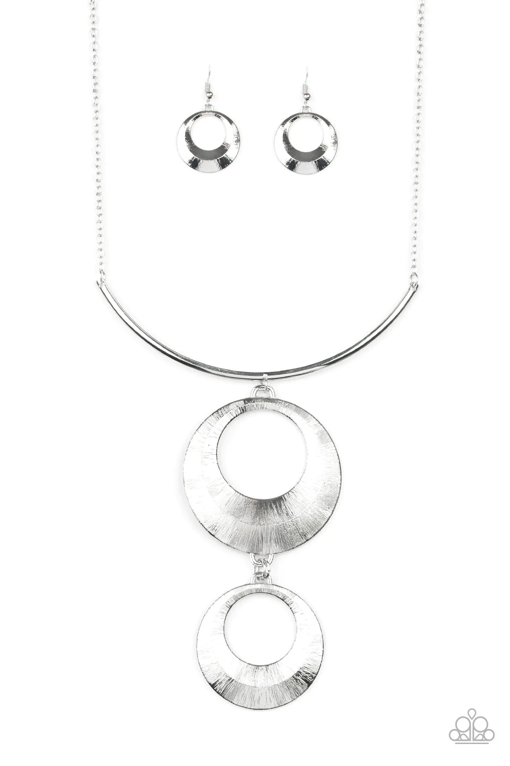 Paparazzi Necklace ~ Egyptian Eclipse - Silver